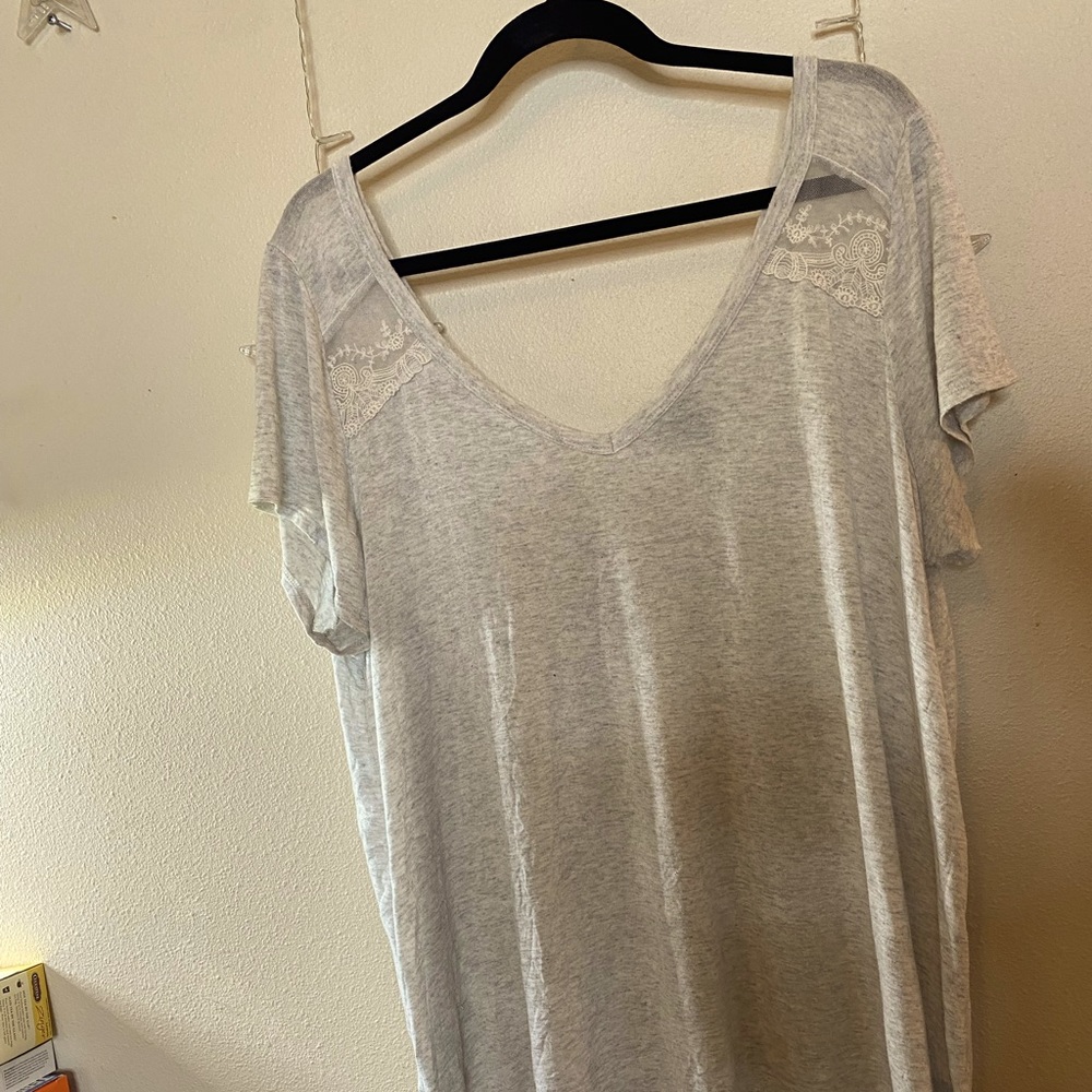 Torrid Shirt With Lace Insets Size 2X
